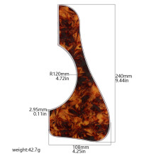 (B) For Acoustic Guitar Pick Guard Scratch Plate Self Adhesive Replacement