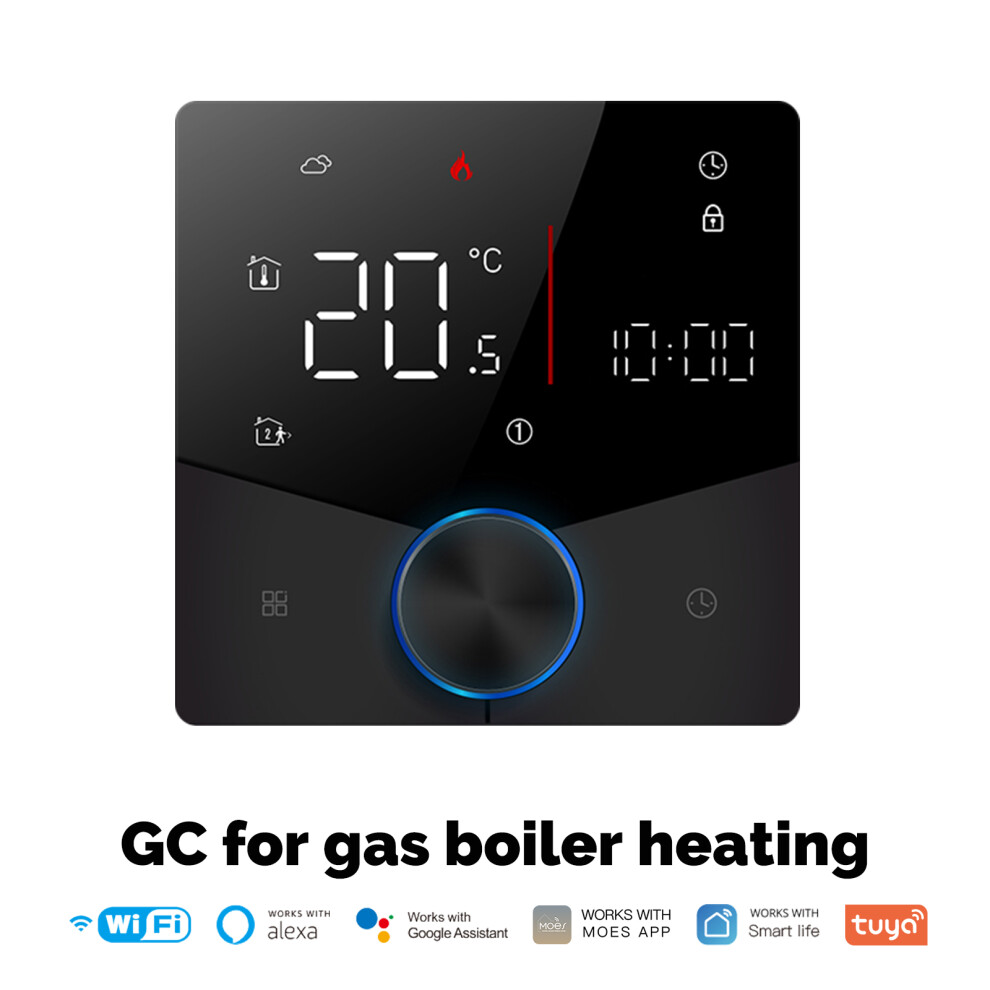 (Black Boiler Heating) Wifi Tuya Thermostat Wireless Room Temperature Of Water/Electric Floor Heating 320997567288