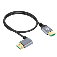 (Left) HDTV Version 2.1 8KElbow High Definition Fine Cable Computer TV Connection Cable