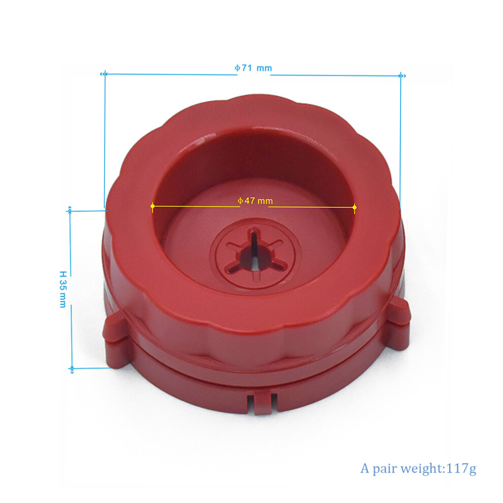 (Red) 2Pc Opener Nab Hub Adapters Reel To Reel Recorder For Studer Revox/Akai/Teac Red 123643752171