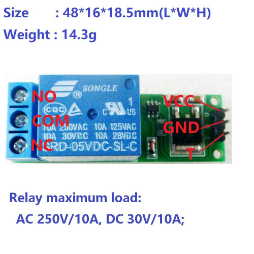 1pc Channel 6-24V Flip-Flop Latch Relay Module Bistable Self-Locking Switch 2