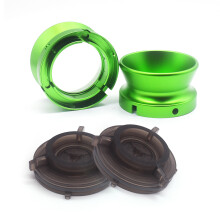 (Base + Green Cup) 1 Pair 10in Opener NAB Hub Adapters Plastic Lockable for B67 Akai Teac G8M2