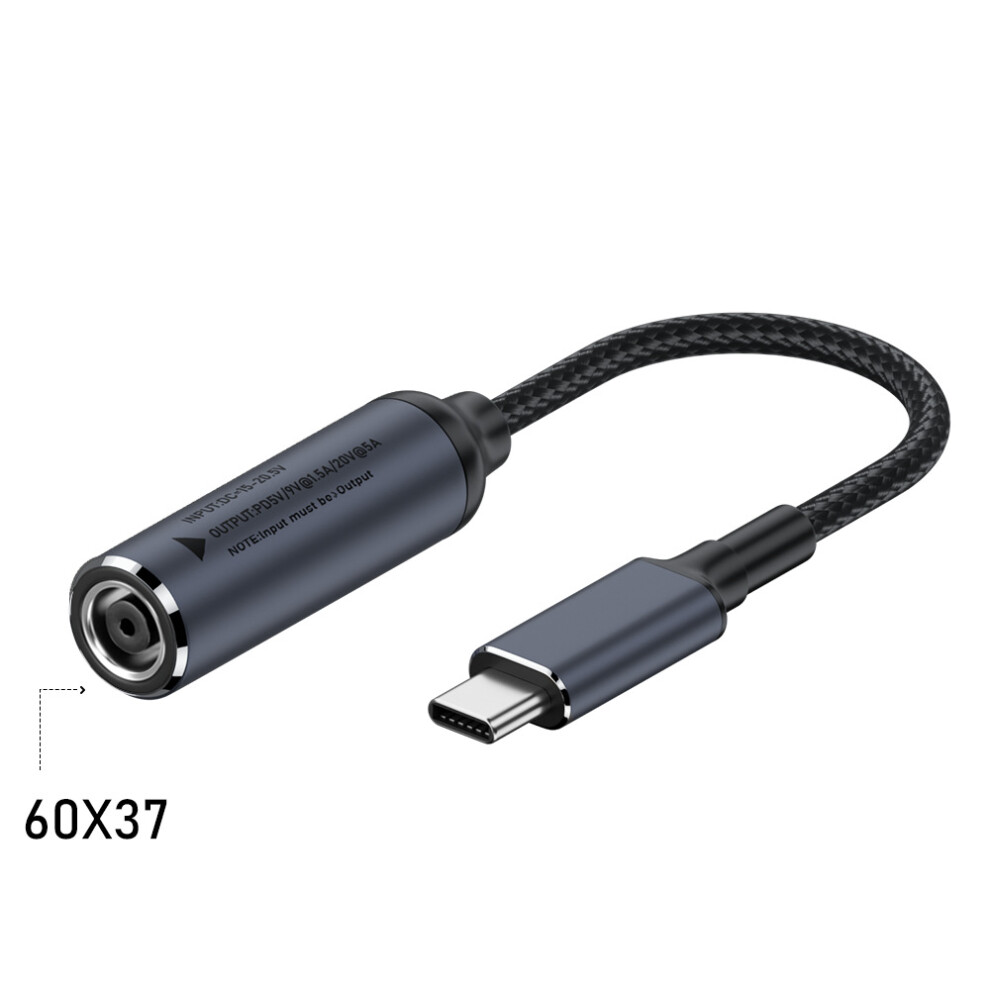 (6.0*3.7Mm) 100W Type-C Male To Dc Female Adapter Cable For Lenovo Port Pd5v/9V/20V 320997554882