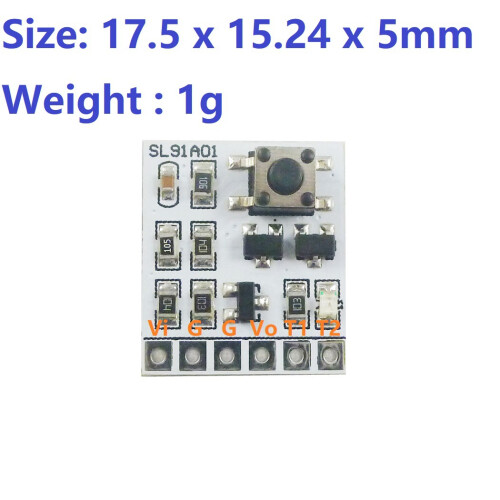 DC 2-18V 2A Self-locking Electronic Switch Bistable Board Button Trigger Key 1