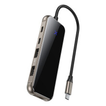 USB C Hub 8-In-1 Type C Adapter Mini Docking Station For Huawei Apple Macbook Laptop USB Extender
