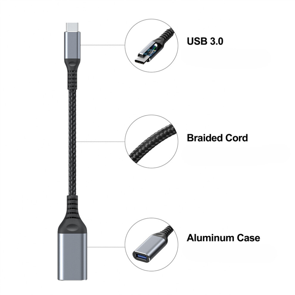 Cable Type C To Usb Adapter Usb-C Male Otg A Female Data Connector Converter Light 320997557098