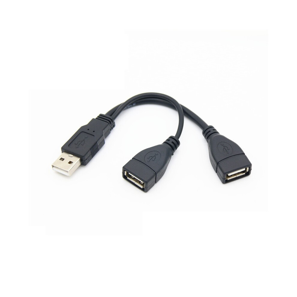 (15Cm) Y Splitter Hub Power Cord Usb 2.0 A Male To 2 Dual Usb Female Jack Adapter Cable 320997549666