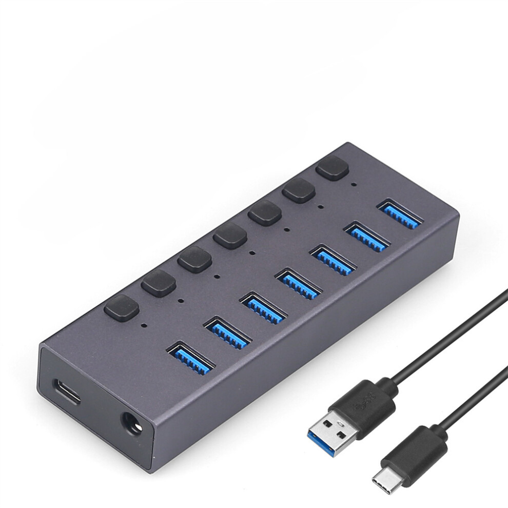 Usb 3.0 Hub 7-Port Usb Hub Usb Splitter Usb Expander For Laptop 320997558569