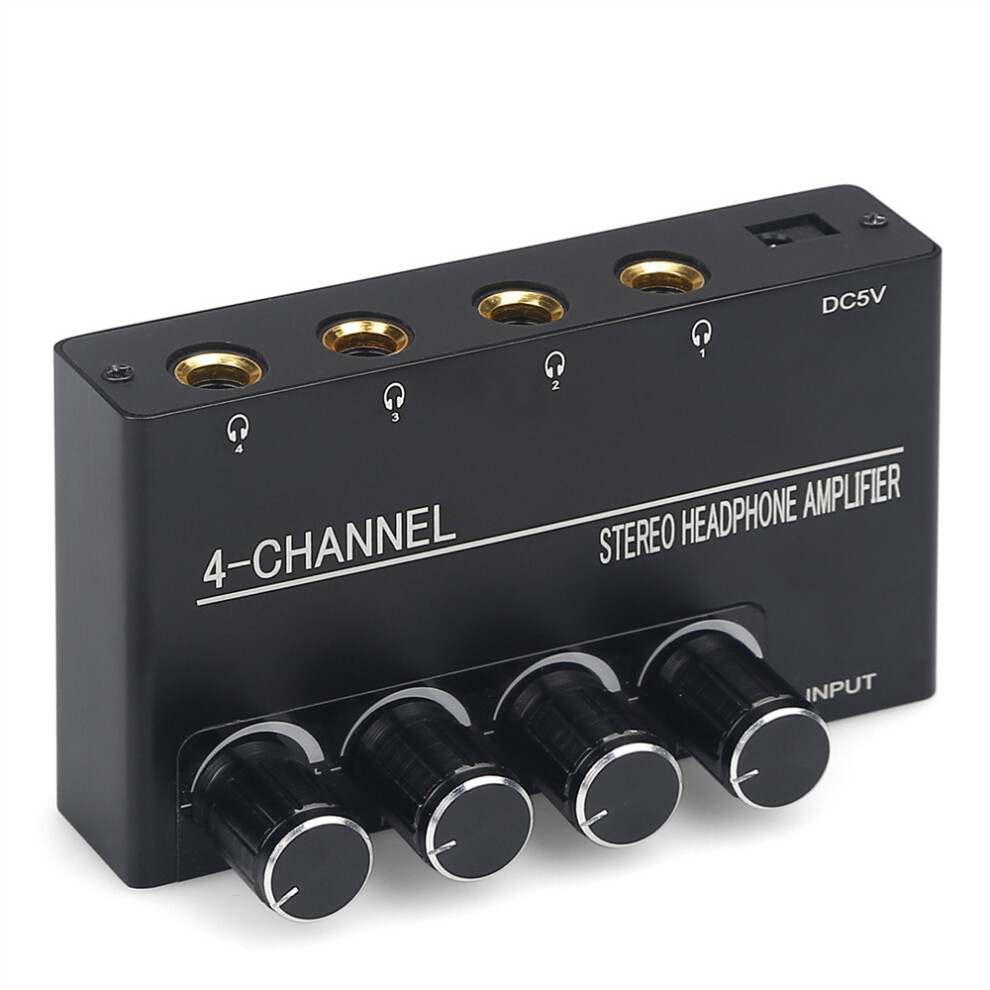 Headphone Amplifier 4 Channel 6.35Mm Stereo Audio Amplifier 320997558620
