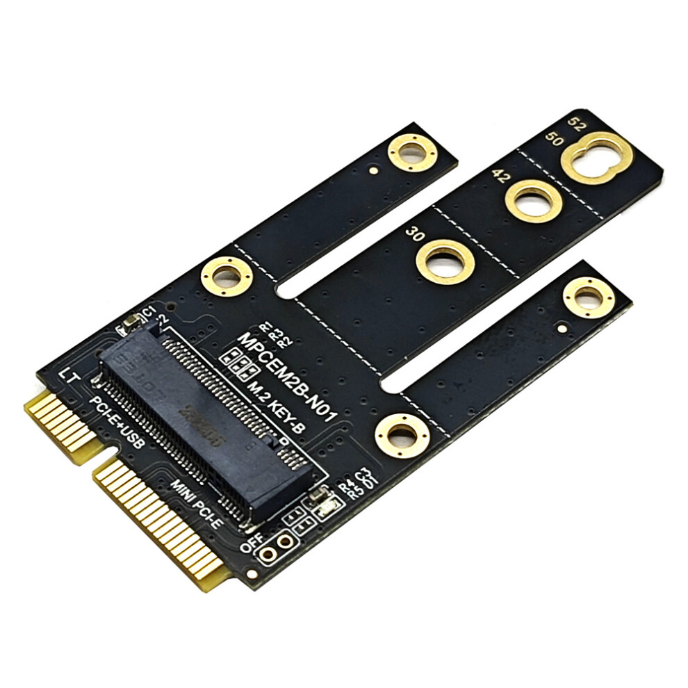 (Without Sim) Mini Pcie To M.2 Ngff Adapter Pcb Mini Pci Express To M.2 Key B Converter 320997542636