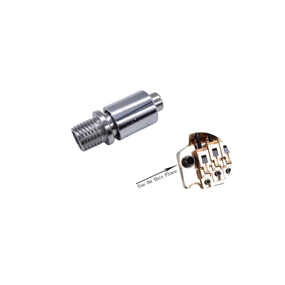 (Silver) Electric Guitar Whammy Bar Jack & Tremolo Arm Sockets - Guitar Parts & Accessories