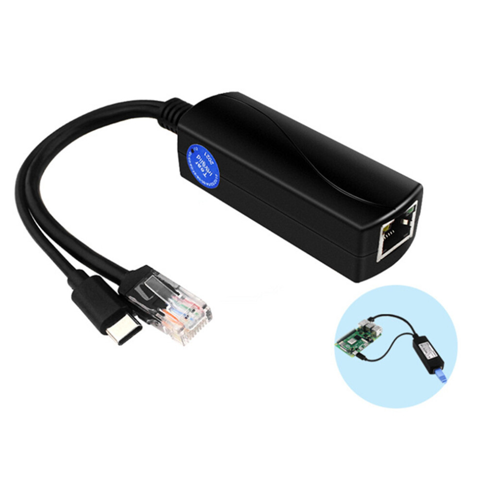 Active Poe Splitter Usb Type C 5V Power Over Ethernet Gigabit For Raspberry Pi 4 4B 320997543244