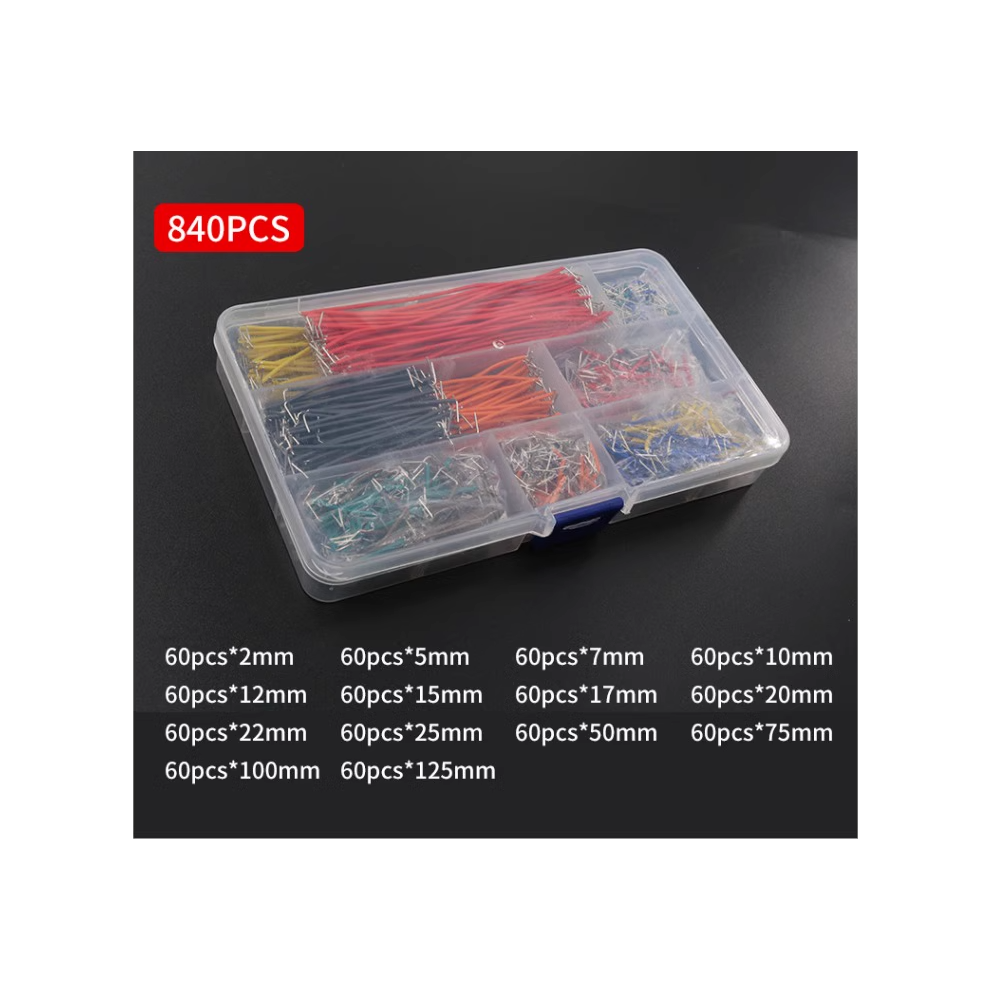 (840Pcs) Boxed 140/560/840Pcs Breadboard Jumper Wires For Circuit Building 113121465525