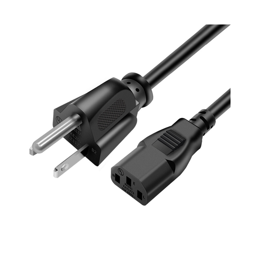 (1.5M) Ac Power Cord Us 3 Prong Plug Standard Pc Computer Monitor Desktop Printer Tv 320997572077