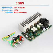 (Preamp Small Volume) 350W Power Subwoofer Mono Amplifier Pro Audio Board DIY Kit