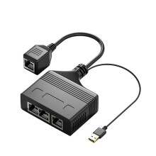 (A-Network splitter) NEW RJ45 LAN Ethernet Splitter Adapter, 1 to 3/4 Port Network Cable Connector