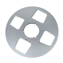 (Silver) 1/4" 10.5''Take-Up Tape Reel Empty For Reel-to-Reel Recorder Reel + NAB ADAPTER