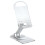(Black) Foldable Adjustable Desktop Cell Phone Holder - Desk Accessory 2
