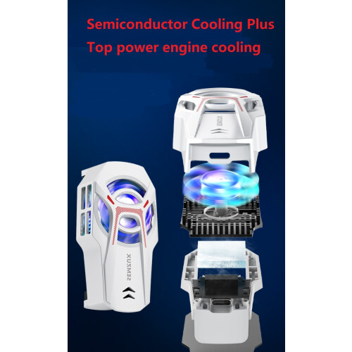 Mobile Phone Cooler Cooler Semiconductor Cooling for Apple Android Phones White 2