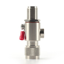 N-Male to N-Female Coaxial Adapter with Lightning Surge Protection Cable