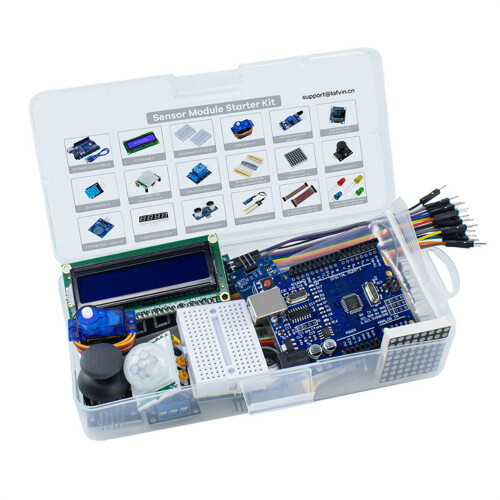 For Arduino R3 Improved Development Board LCD1602 OLED0.96 Novice Entry-level Learning Kit