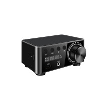 (Black) HiFi Compatible-Bluetooth 5.0 Power Class D Mini Audio Amplifier DC9V- 24V 2.0 Stereo