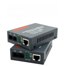 (UK) 10/100Mb Fast Ethernet Fiber Optic Media Transceiver Single-Mode HTB-1100S 25KM