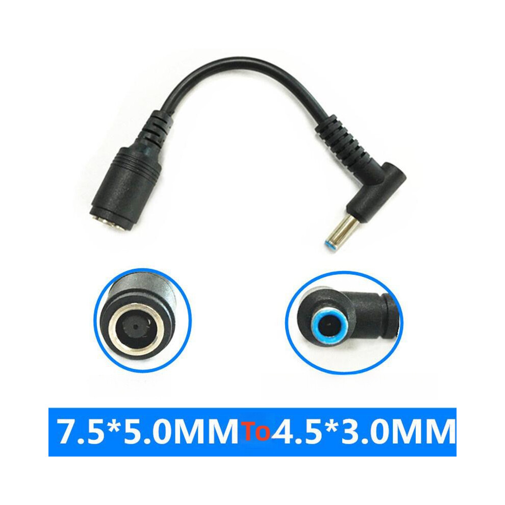 Dc Power Supply 7.4*5.0 Female To 4.5*3.0Mm Male Elbow Adapter For Hp Computer 123643921195