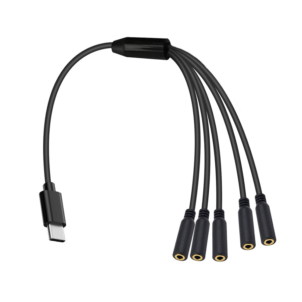 (One Point Five) Type-C To 3.5Mm Female Audio Sharing Cable For Cell Phones, Tablets & Headphones 123643927937