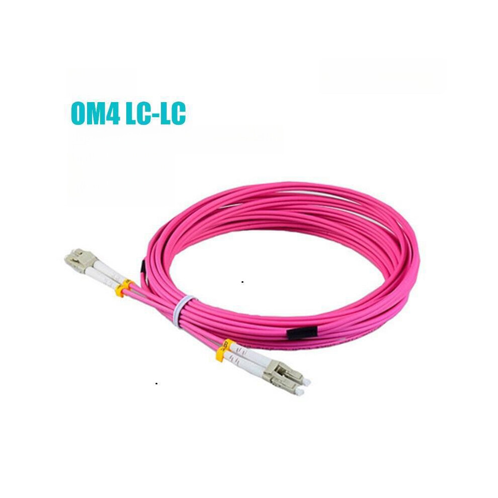 (Om4, 5M) Om3/Om4 Lc-Lc 10Gb Multimode Dual Core Fiber Optic Patch Cord 5M/10M 320997570295