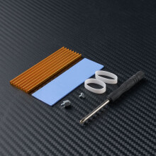 (Gold) 2Pcs For M.2 2280 Nvme SSD Heatsink Cooler SSD Thermal Vest Thermal Black/Gold