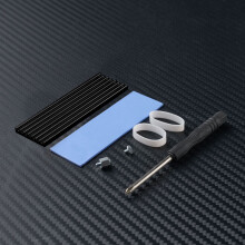 (Black) 2Pcs For M.2 2280 Nvme SSD Heatsink Cooler SSD Thermal Vest Thermal Black/Gold