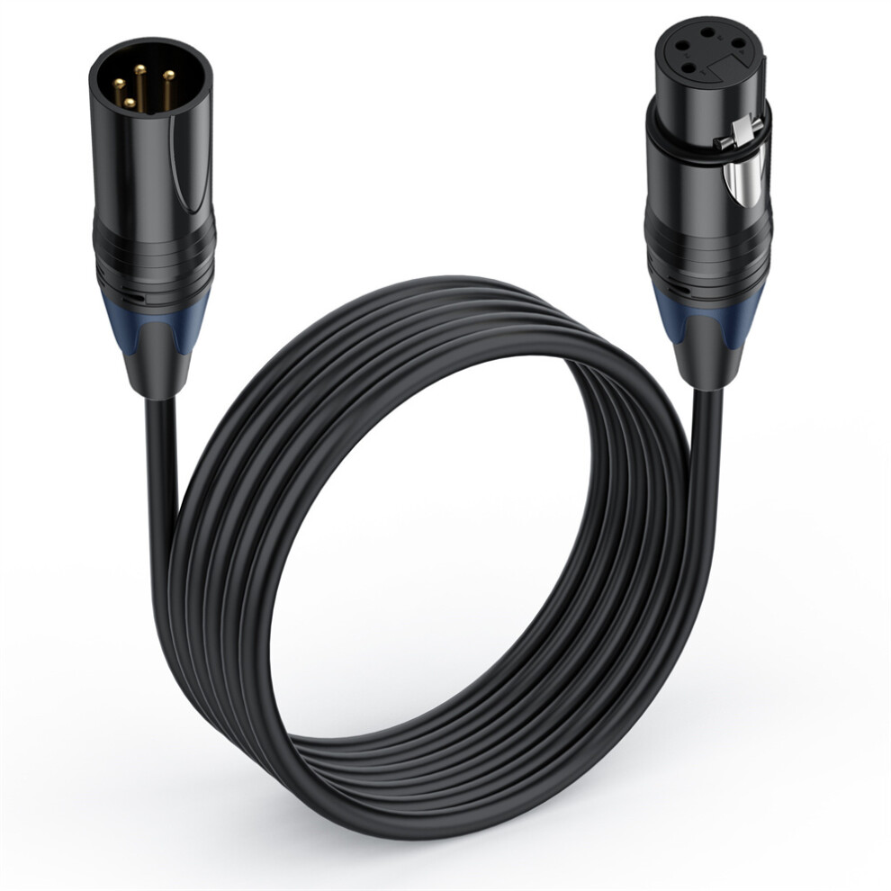 (0.5M) Xlr 4Pin Male And Female Power Cord For Video Broadcast Cameras Monitors 123643921522