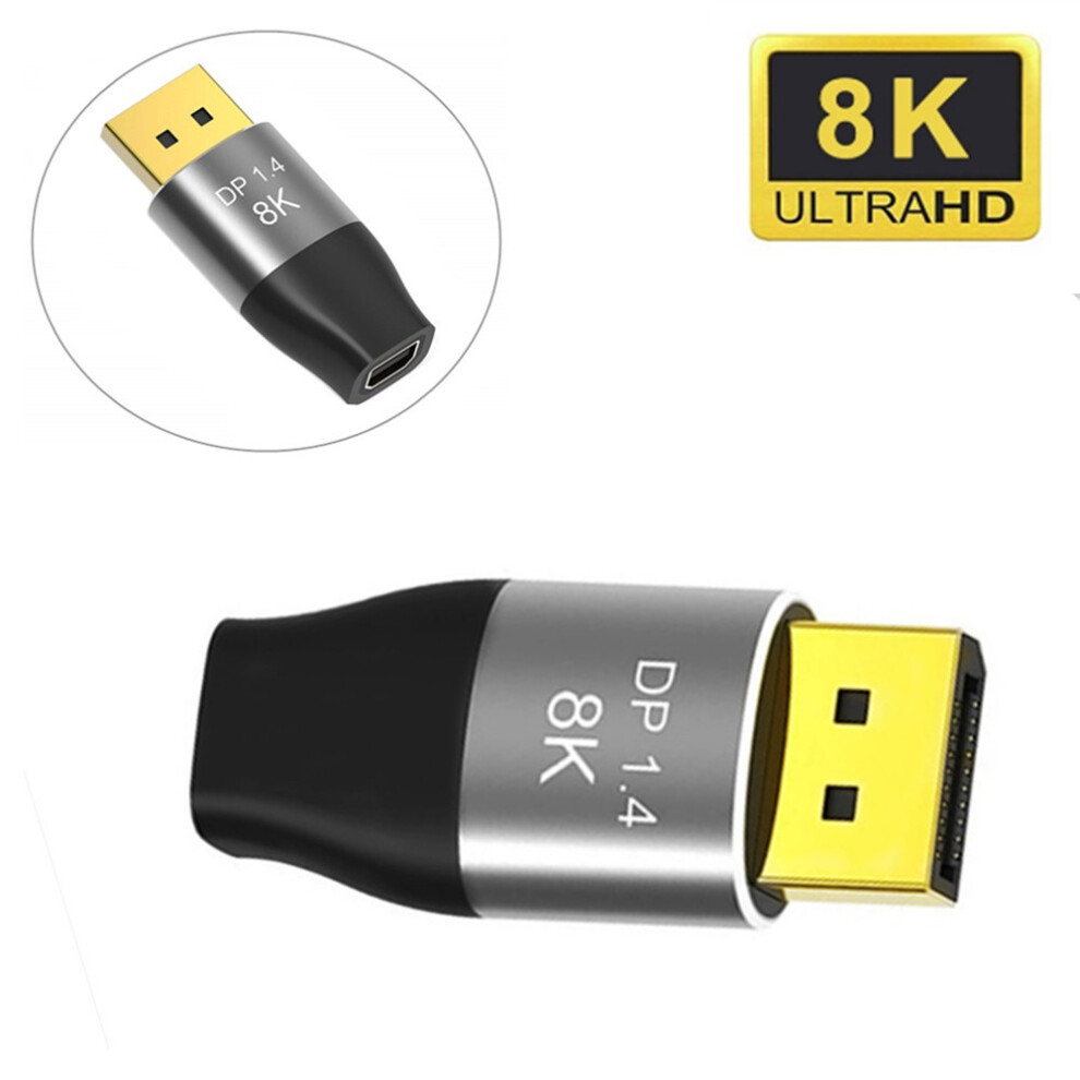 Dp1.4 Mini Dp To Dp Adapter Computer 8K 60Hz Bi-Directional Interchangeable Hd 320997571667