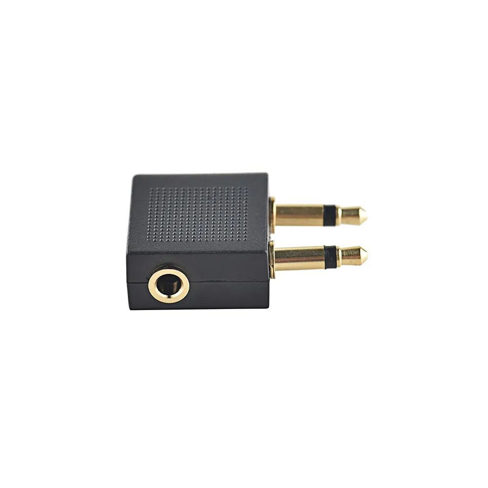 10Pcs 3.5Mm Airline Airplane Earphone Headphone Headset Jack Audio Adapter Plug Gold 320997571926