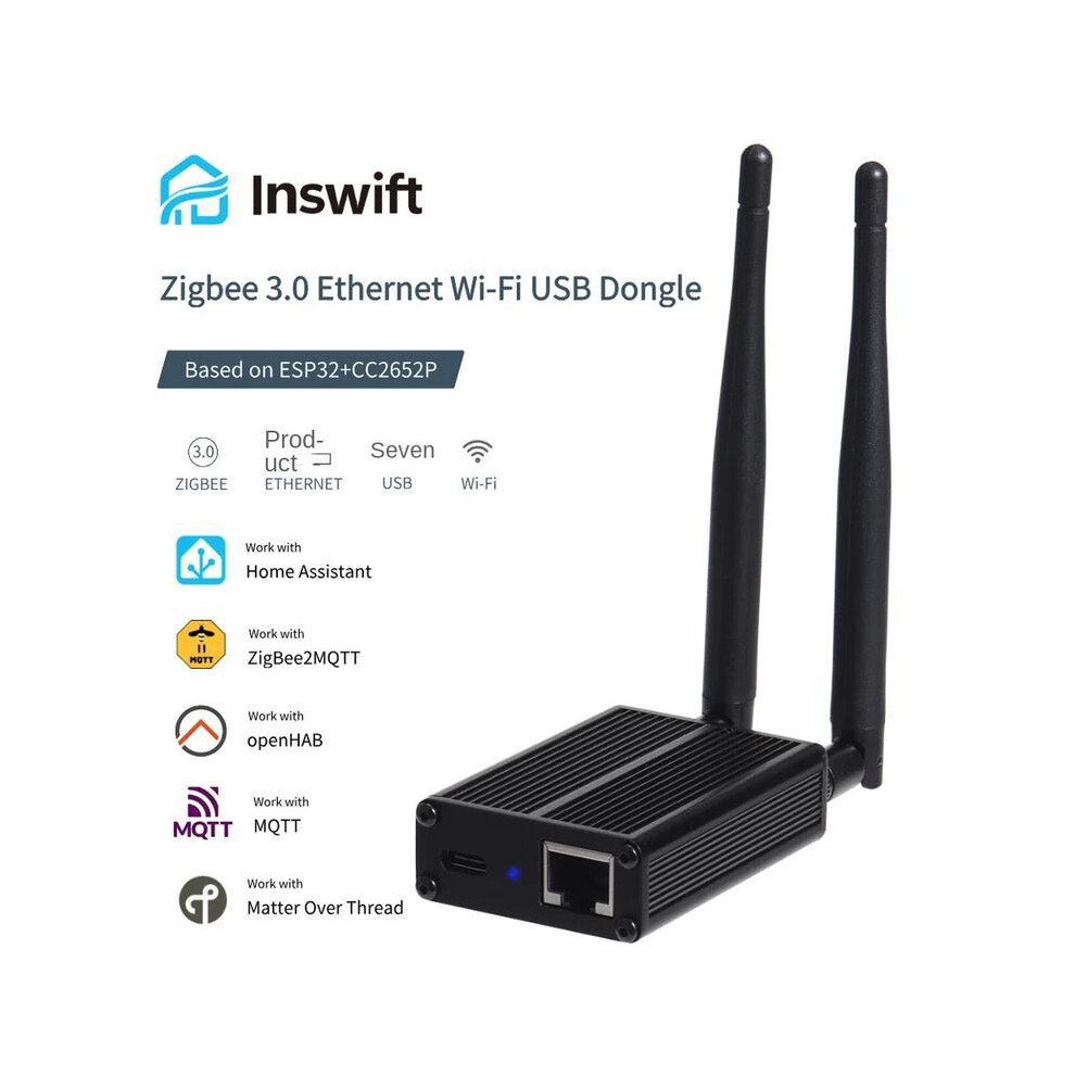 Zigbee 3.0/Thread Dongle Hub Ethernet Wi-Fi Usb Dongle Smart Gateway 320997554394