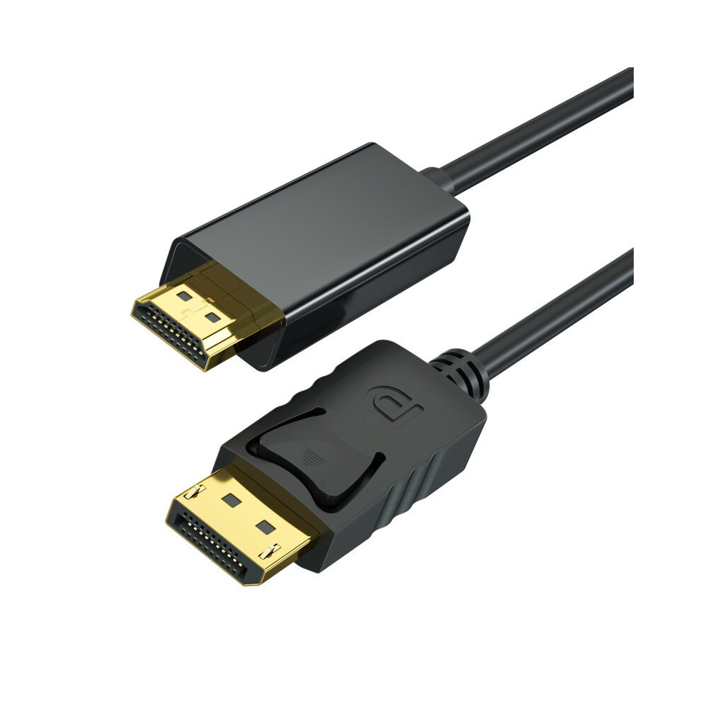 6Ft Display Port Dp To Hdmi-Compatible Cable Adapter Converter Audio Video Hdtv 320997572558