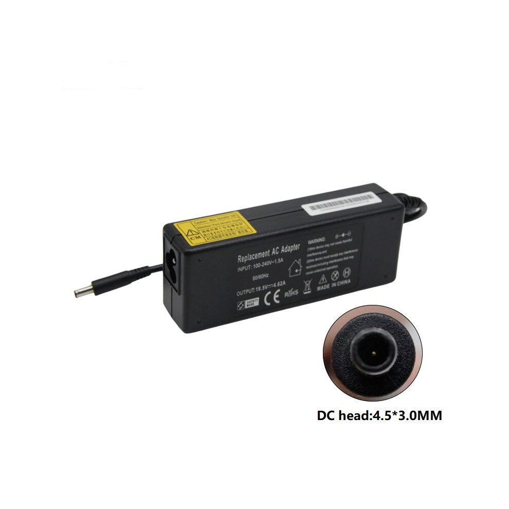 For Dell 19.5V 4.62A 90W Laptop Power Adapter 4.5*3.0Mm Round Port Charger 320997572695
