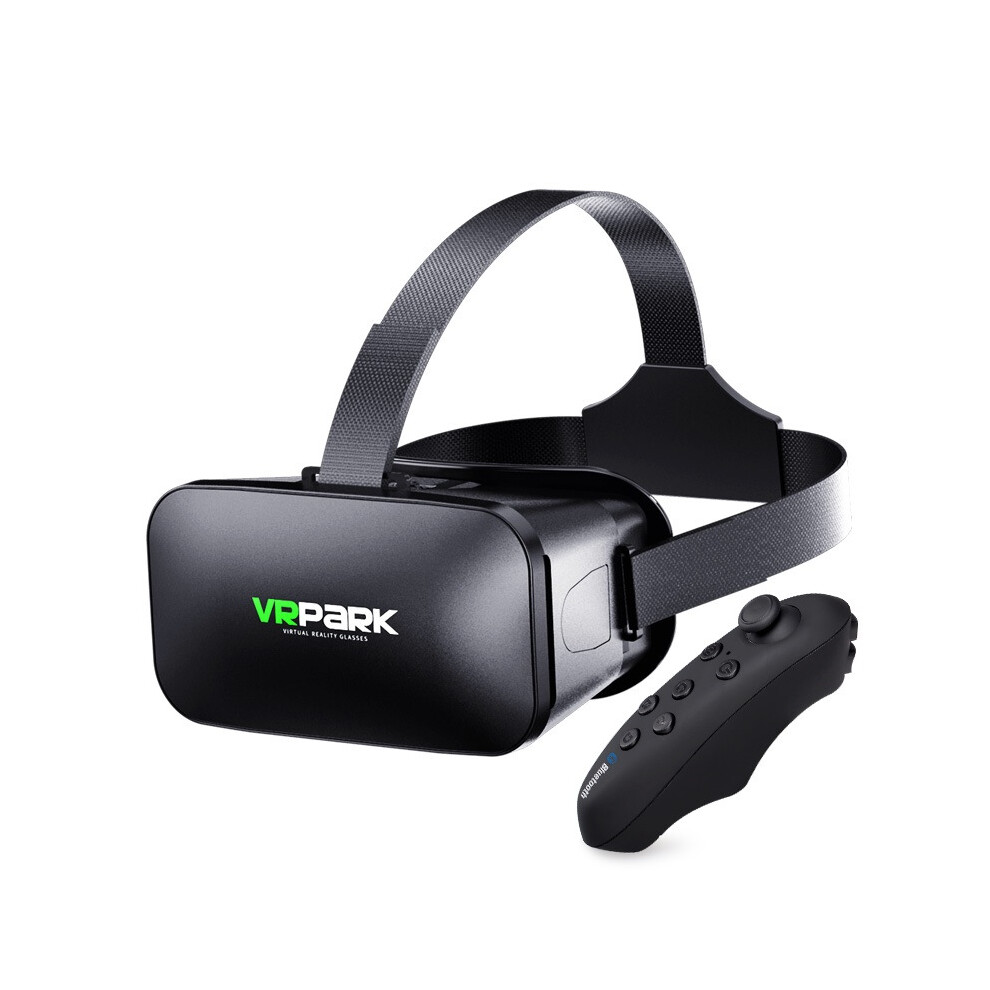 (V6 Vr Glasses + Remote) 3D Vr Glasses Headset Virtual Reality Glasses For Android And Ios Phones Black 320997573777