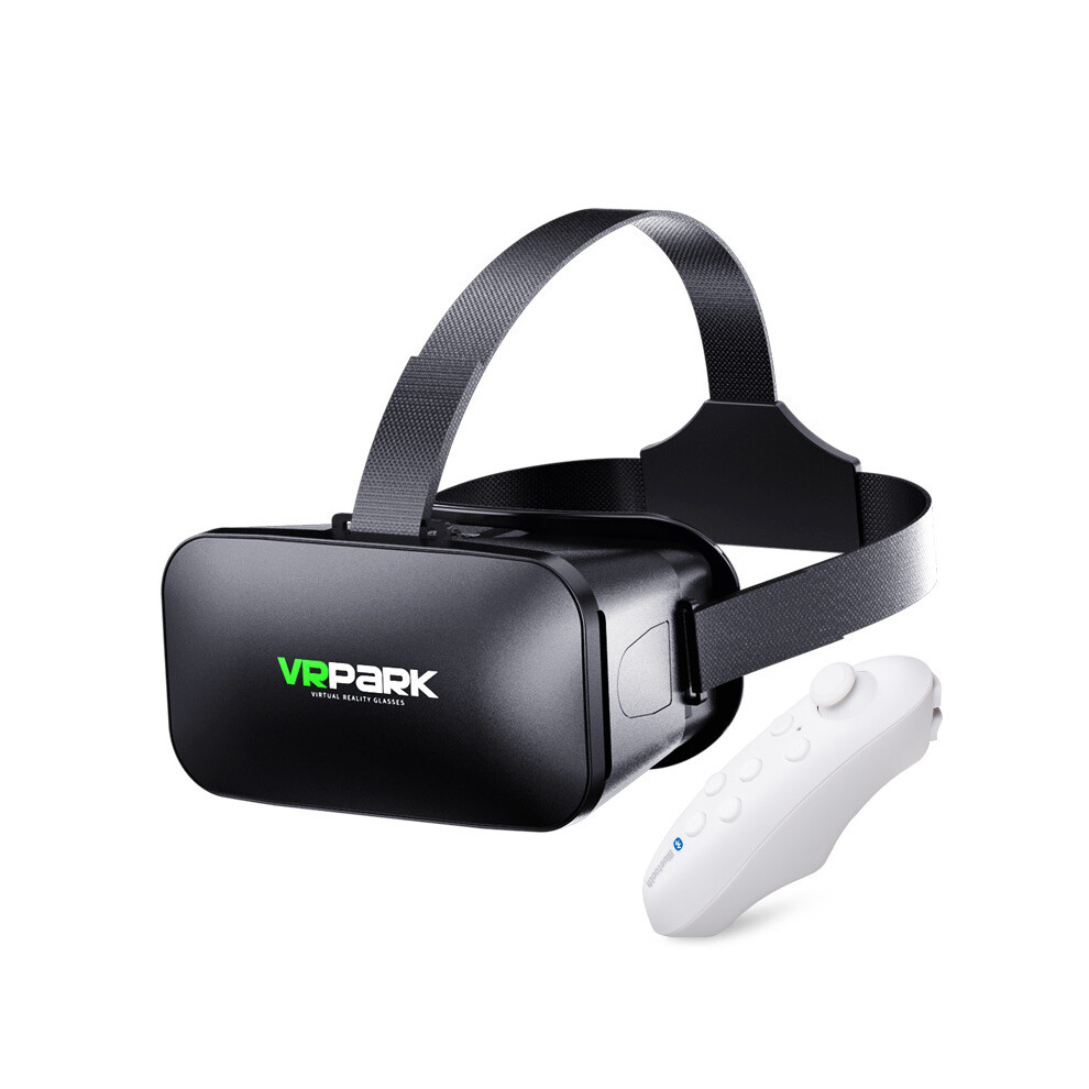 (V6 Vr Glasses + Remote) 3D Vr Glasses Headset Virtual Reality Glasses For Android And Ios Phones White 320997573760
