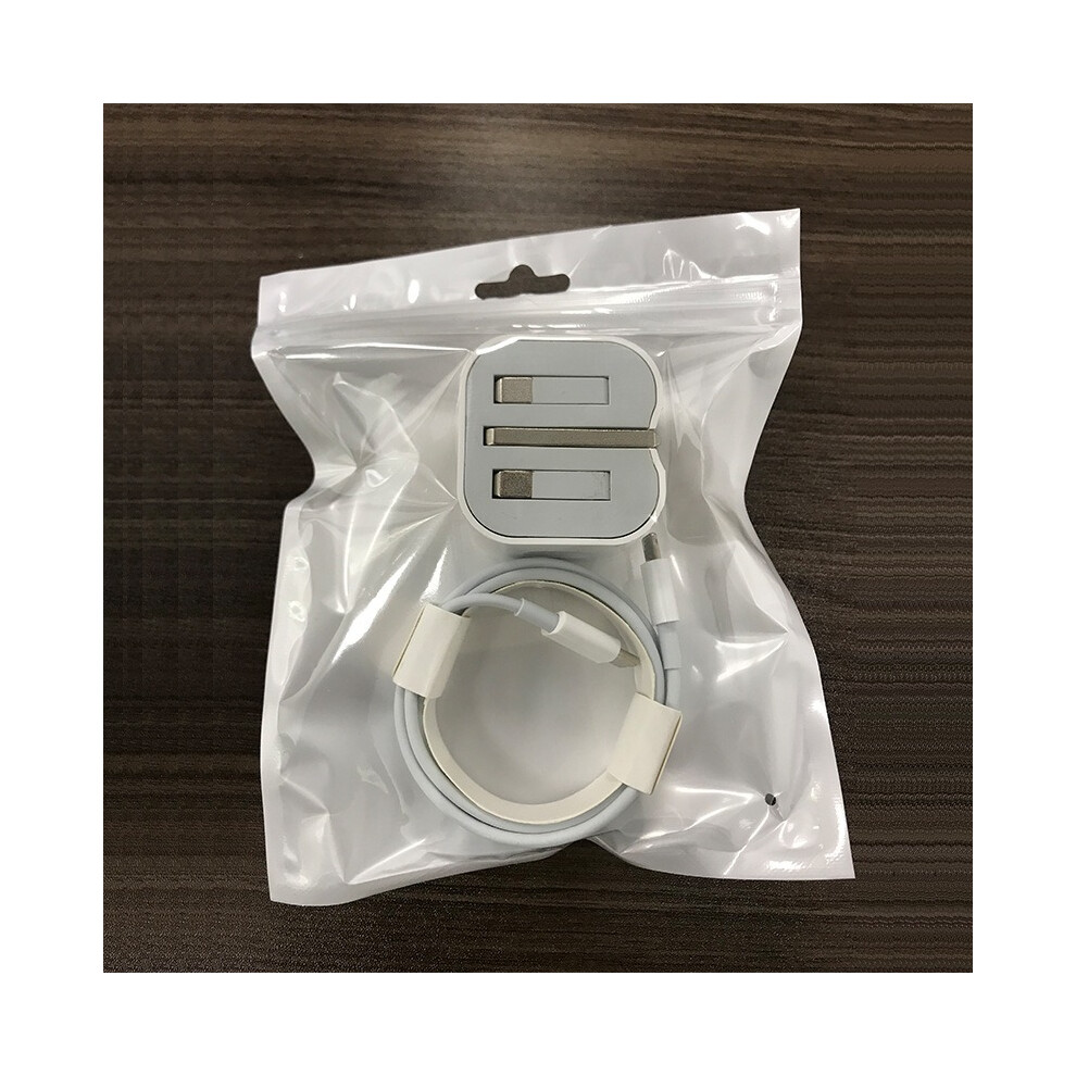 (Uk Charger Head+1M Charging Cable) Pd20w Charger Pd Fast Charging Cable Compatible For Apple Charger Fast Charging White 320997581512