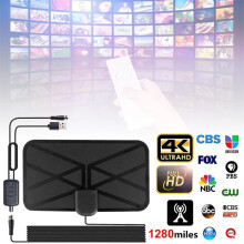 4K Digital Antenna TV Indoor With Amplifier Signal Booster 3600 Miles DVB-T2 HDTV Antenna HD Digital Antenna PC Soft Material
