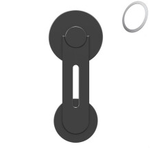 (Black) Mac extension iphone camera mount Tesla car stealth mount Magnetic phone mount