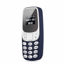 (Blue) BM10 Tasca Tiny Mini Cellulare Tastiera GSM Dual SIM Bluetooth-compatible