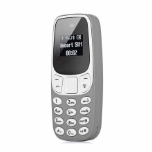 (Gray) BM10 Tasca Tiny Mini Cellulare Tastiera GSM Dual SIM Bluetooth-compatible