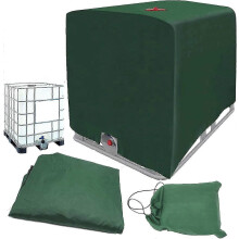 Beschermhoes voor watertank, IBC-tank, foliehoes, zonwerende kap, 1000L (275 gallon), beschermhoes, compatibel met IBC-tankcontainers.