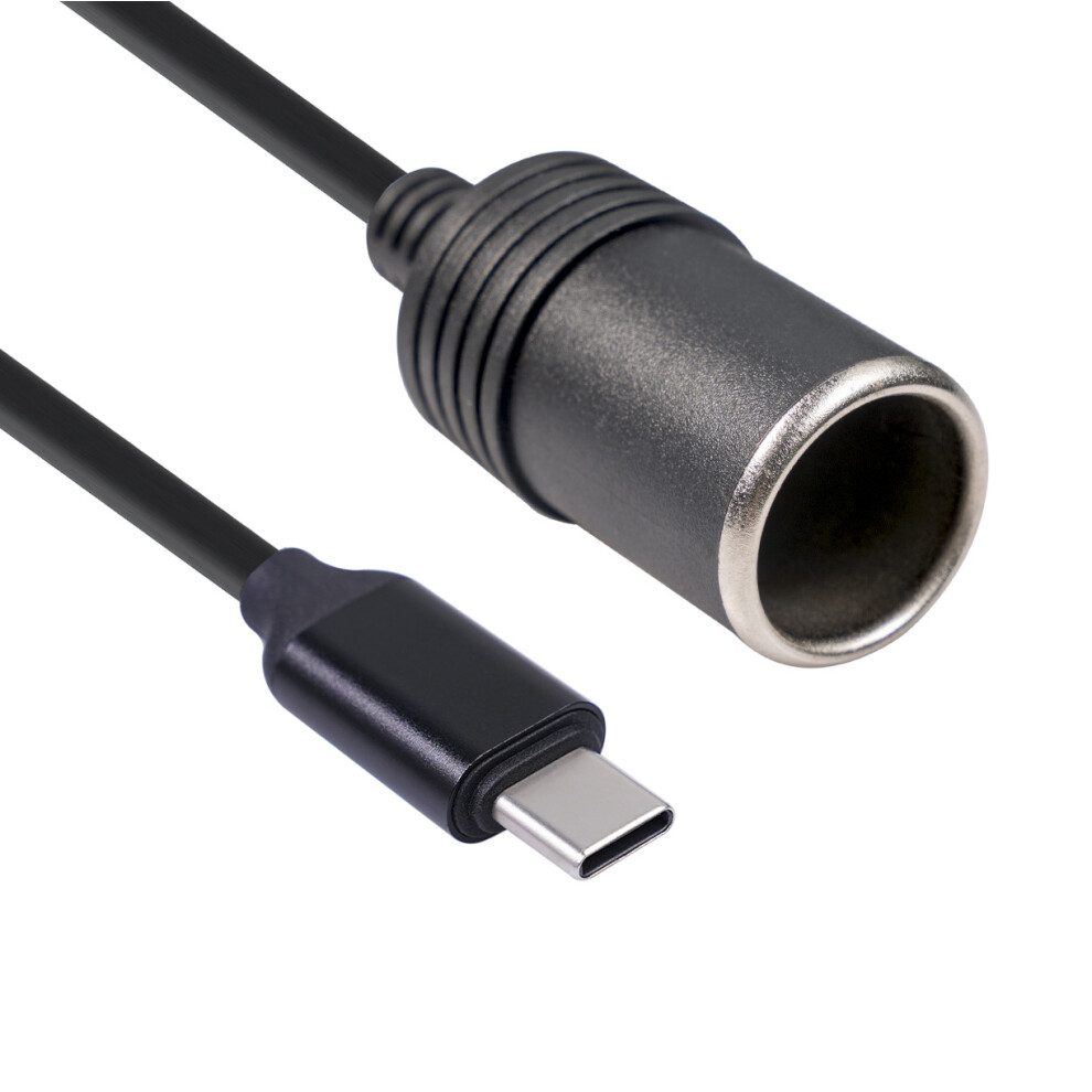 Type-C 5V To 12V Car Cigarette Lighter Female Socket Converter Adapter Cable 12W 320997575207