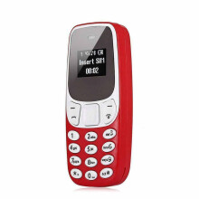 (Red) BM10 Tasca Tiny Mini Cellulare Tastiera GSM Dual SIM Bluetooth-compatible