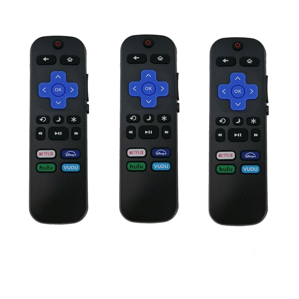 (3Pcs) 1/2/3Pcs New Replacement Remote Control For Onn Tcl Element Hisense Roku Tv 320997575375