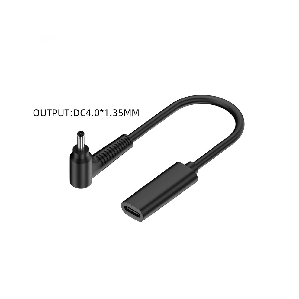 (Dc4.0*1.35Mm) 65W Usb Type C Female Input To Dc 4.0*1.35Mm Power Pd Charge Cable For Laptop 320997560968